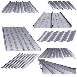 Energy efficient radiant barrier reflective metal roofing and siding
